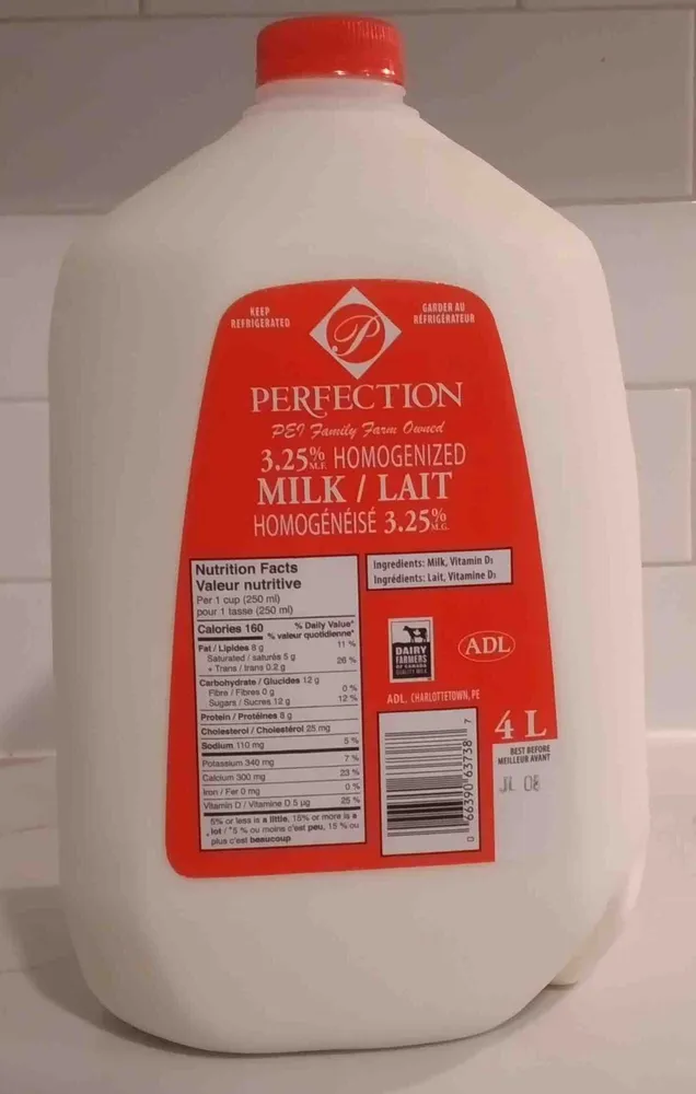3.25% Homogenized Milk