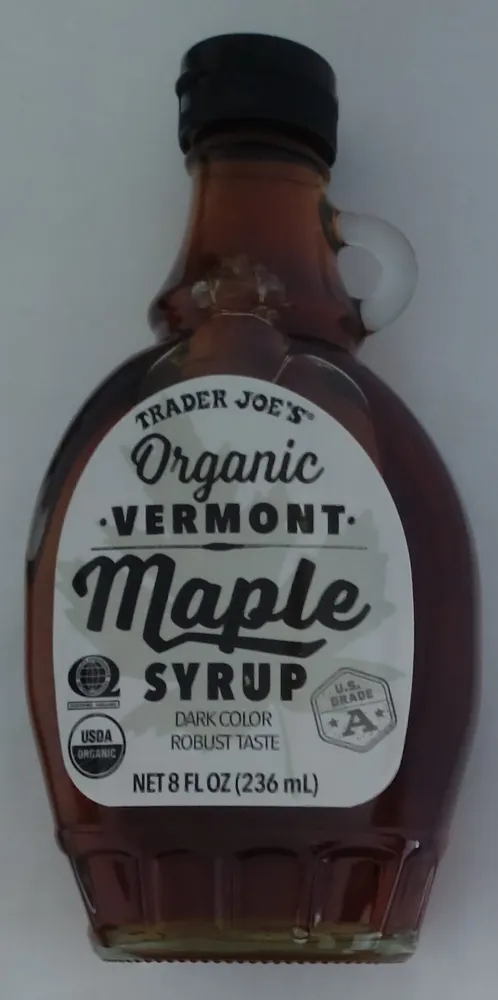 Organic Vermont Maple Syrup Dark Color Robust Taste