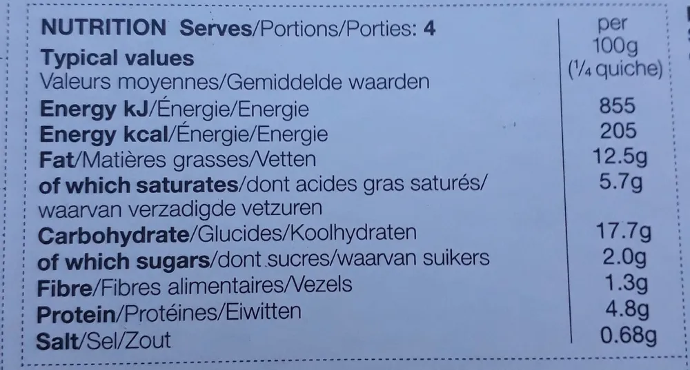 Quiche aux légumes