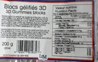Blocs gelifies 3D