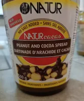 Natur cacao tartinade d arachide et cacao