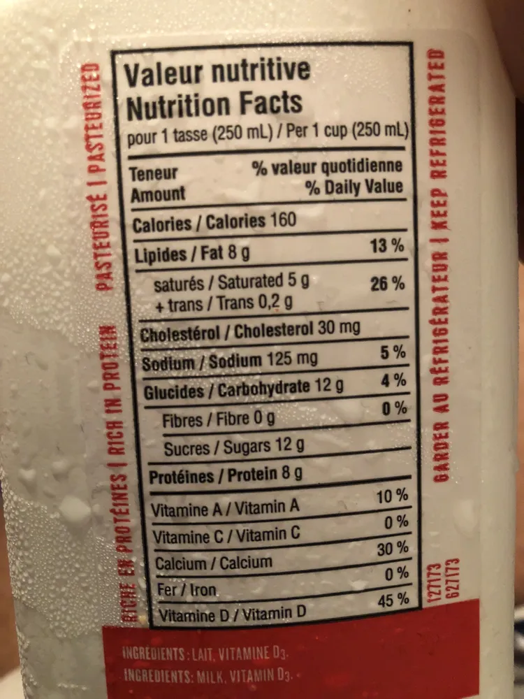 Nutrilait 3.25% Homogenized Milk