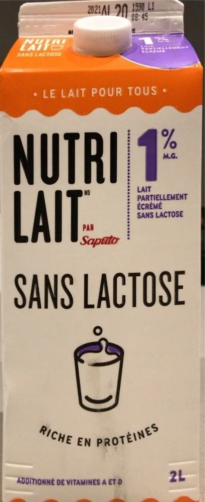 Lait sans lactose