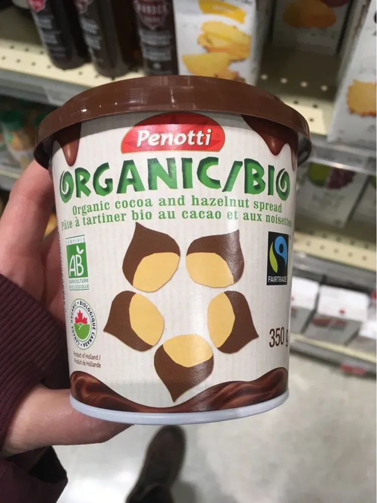 Pate a tartiner bio au cacao et aux noisettes