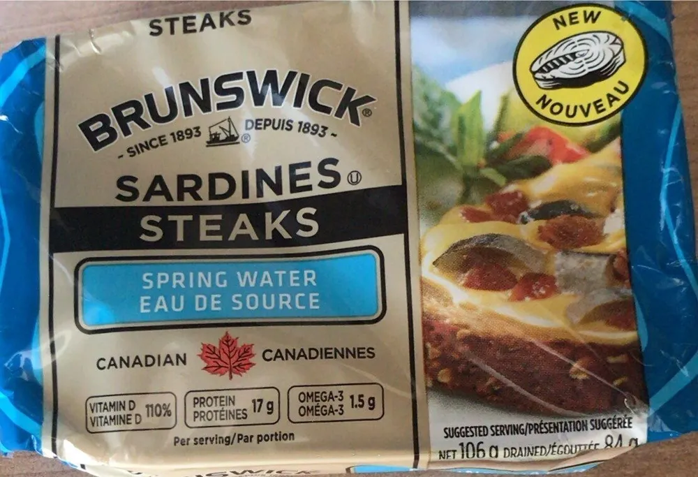 Sardines Steaks Spring Water