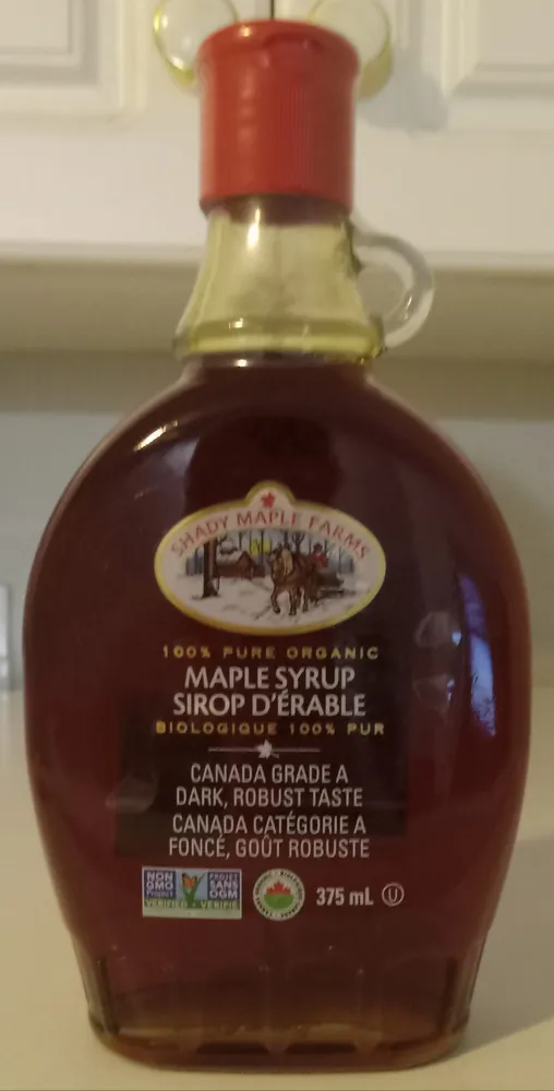 100% Pure Organic Maple Syrup Canada Grade A Dark
