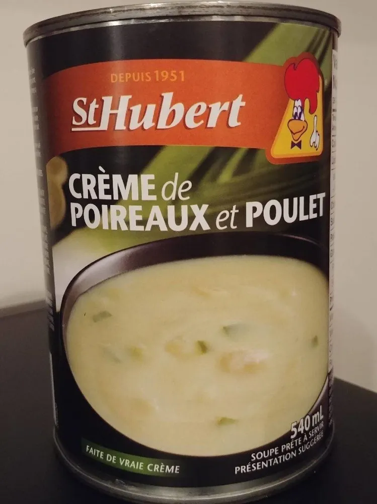 Crème de poireaux et poulet