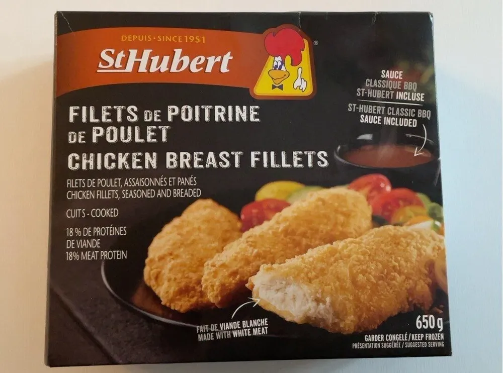 Filets de poitrine de poulet