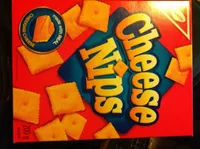 Cheese nips cheddar baked snack crackers