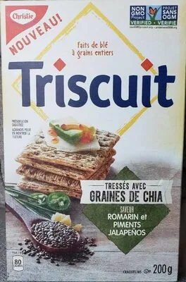 Triscuit, graines de chia, saveur romarin et piments Jalapeños
