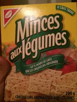 Craquelins aromatisés aux légumes