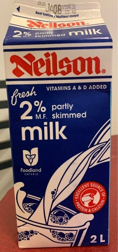 Nelson 2% Partly Skimmed Milk