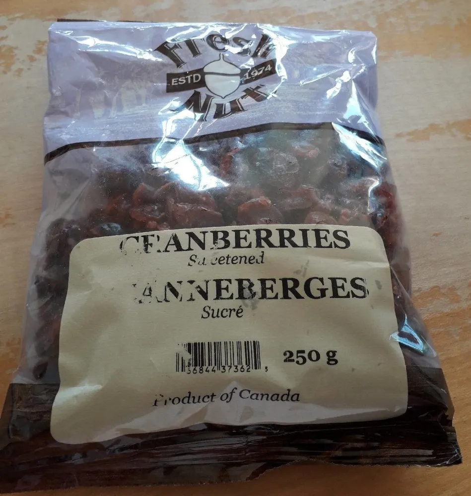 Canneberges-sucré