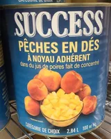 Pêche en dés à noyau adhérent