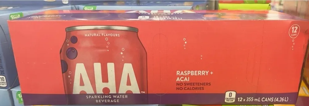 AHA sparkling water beverage