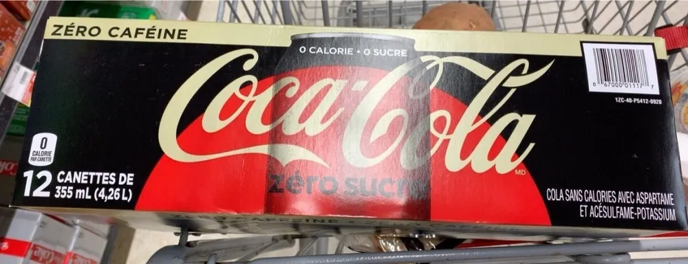 Coca cola zero sucre zero cafeine