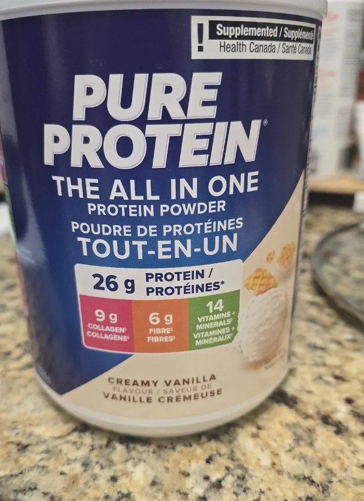 PURE PROTEIN THE ALL IN ONE PROTEIN POWDER