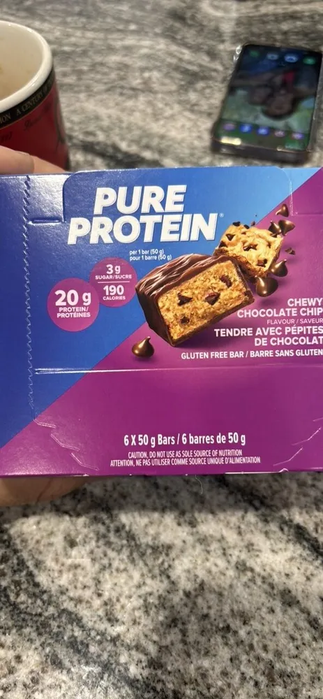 Pure Protein Barre tendre aux pépites chocolat