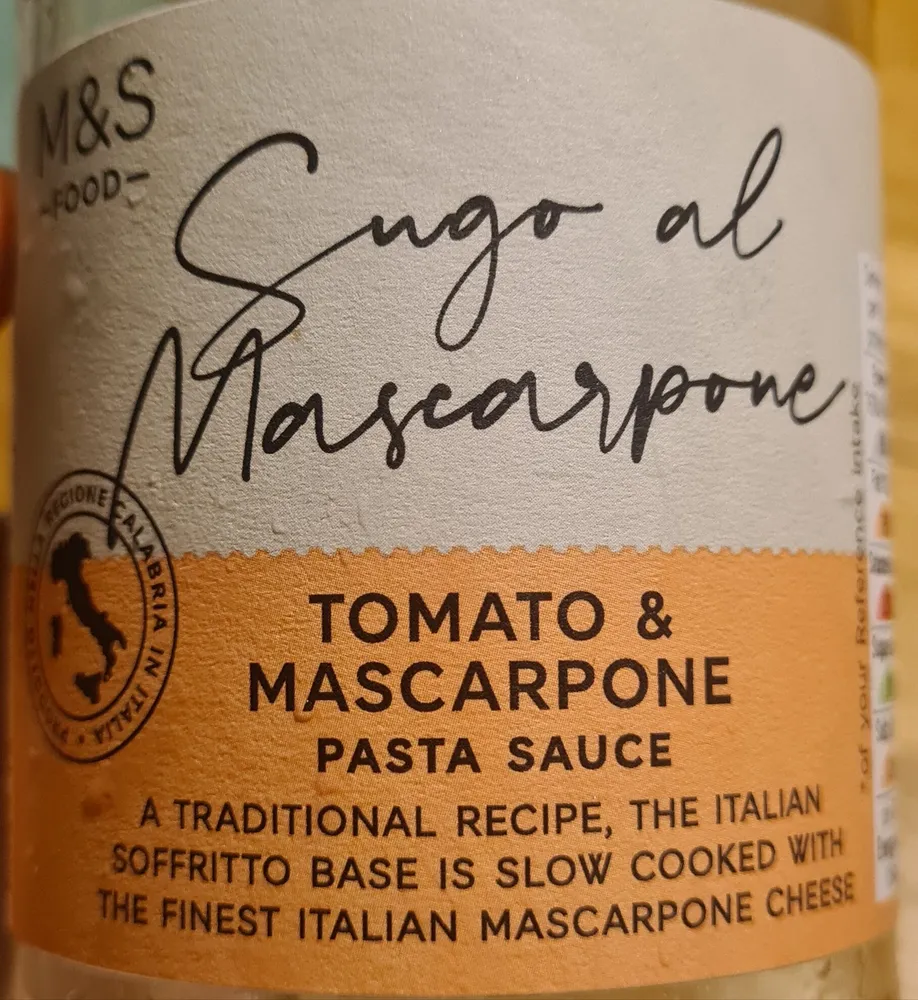Tomato & Mascarpone Pasta Sauce