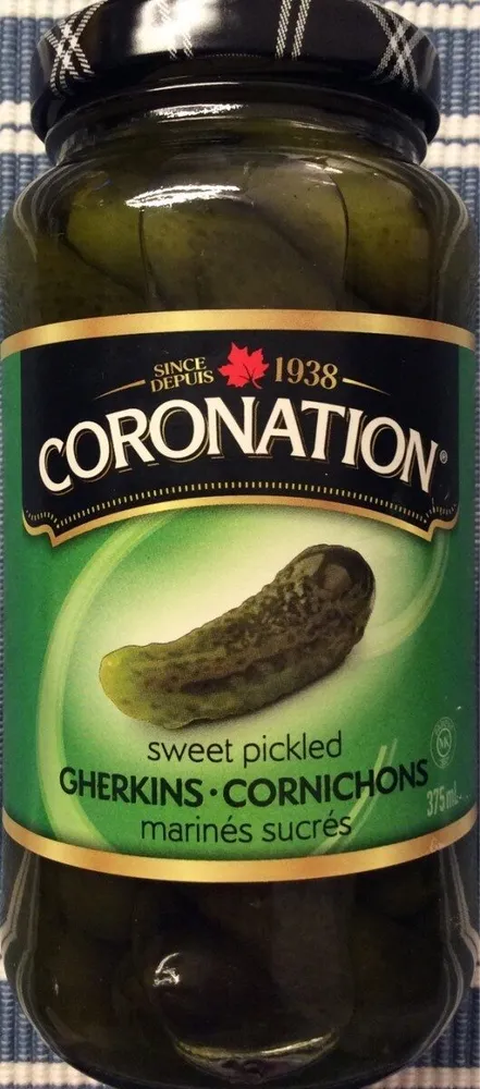 Sweet pickled gherkins
