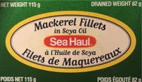 Mackerel fillers in soya oil