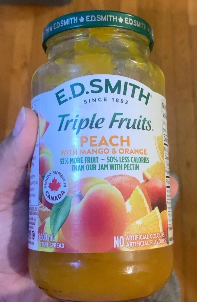 Triple fruits peach with mango and orange