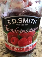 Confiture framboises rouges