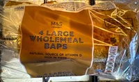 Large Wholemeal Baps x4