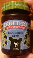 Organic Black Currant Just Fruit Spread