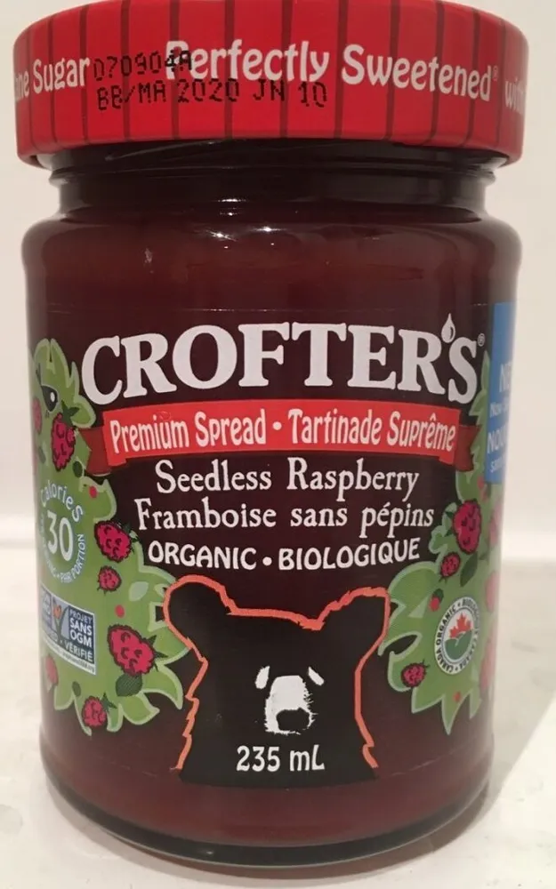 Raspberry Seedless Premium Fruit Spread,