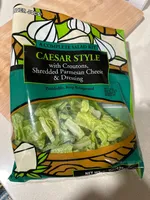 Caesar Style with Croutons, Shredded Parmesan & Dressing