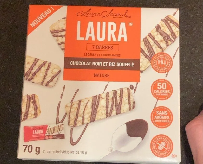 Barres chocolat noir et riz soufflé