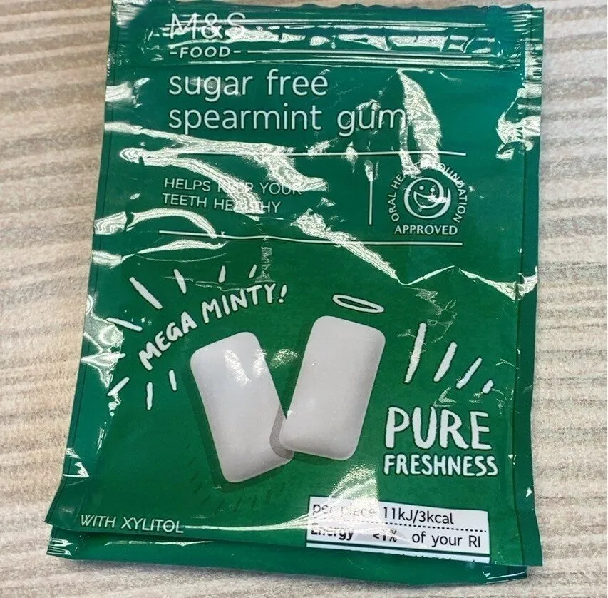 Sugar free spearmint gum