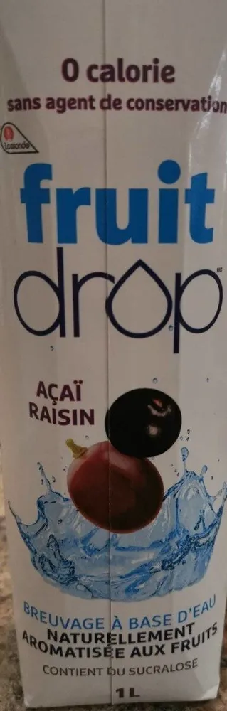 Fruit drop acaï raisin