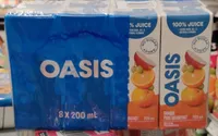 Oasis, Jus Pur Déjeuner 8 x 200 ml