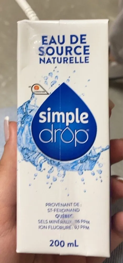 eau de source naturelle