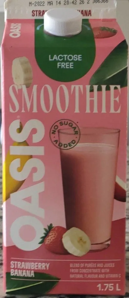 Strawberry Banana Smoothie Oasis
