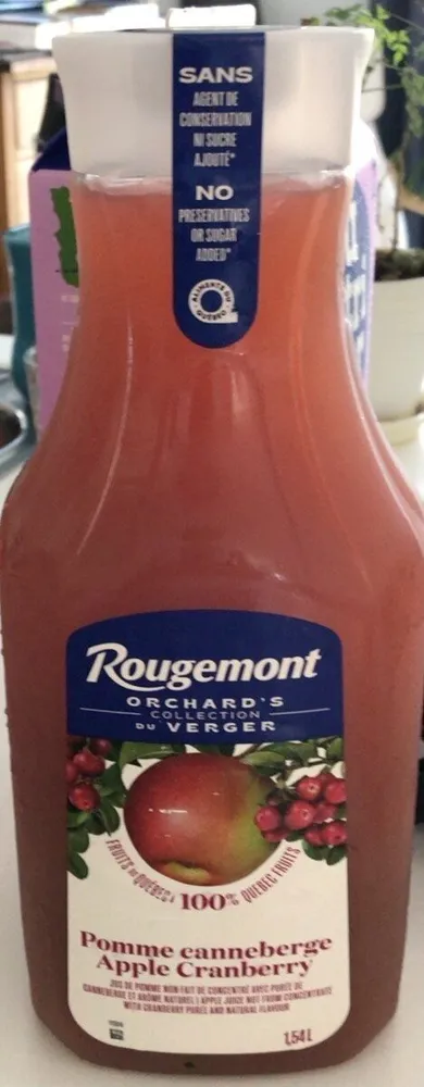 Jus pommes canneberge