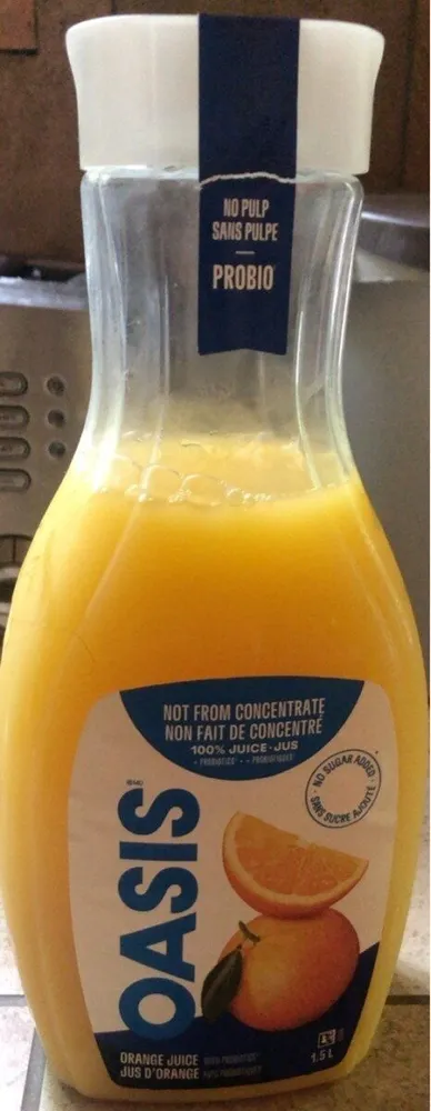 Jus d’orange sans pulpe  probiotique