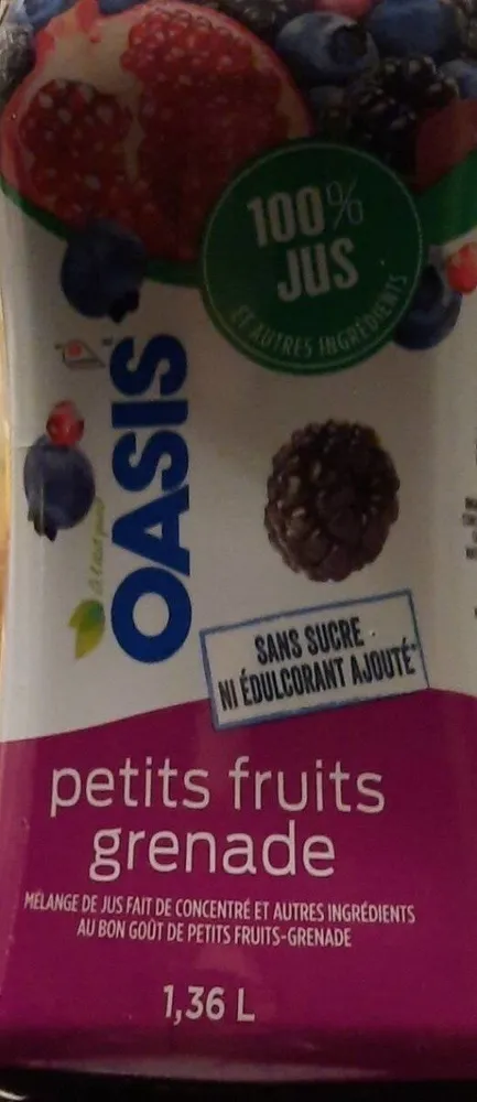 Jus petits fruits grenade
