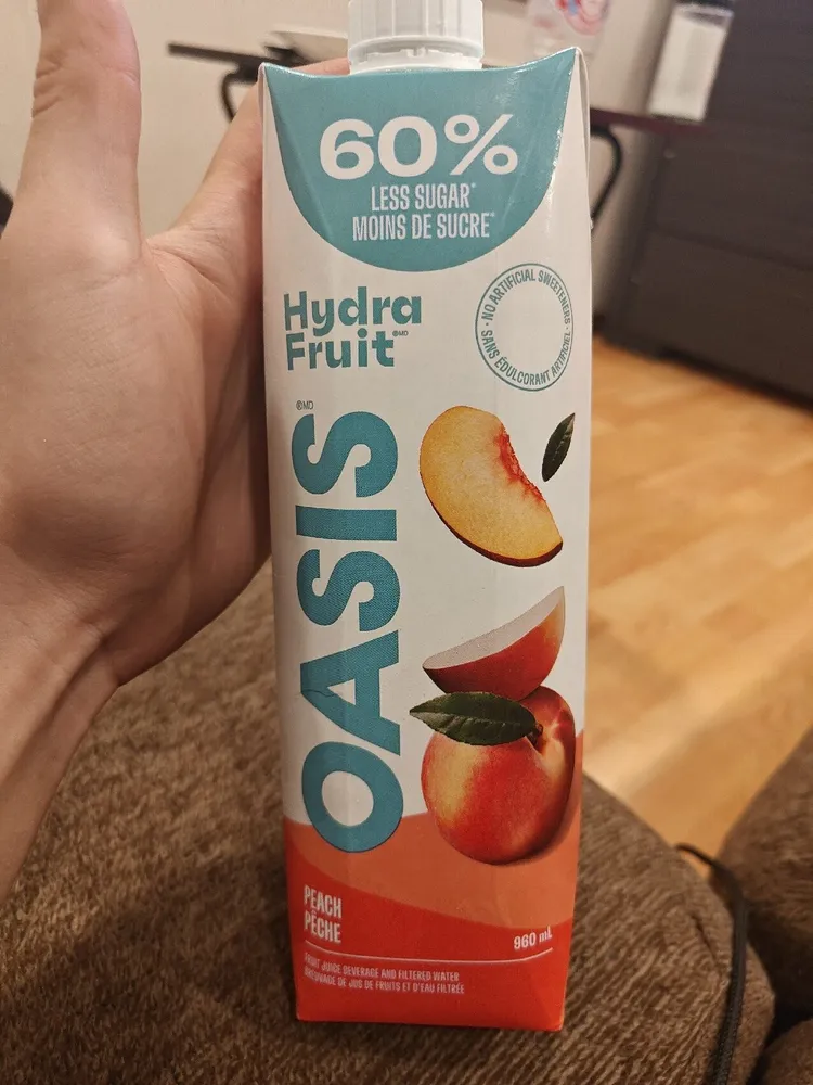 Hydra Fruit 60% Less Sugar - Peach