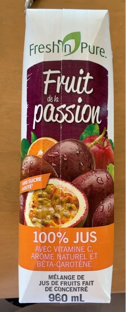Jus de fruit de la passion
