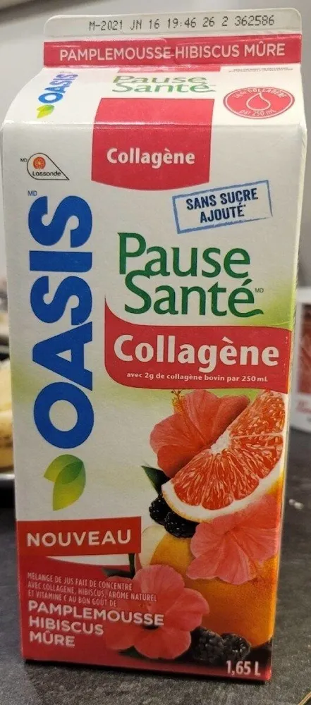 Jus pamplemousse hibiscus et mûre