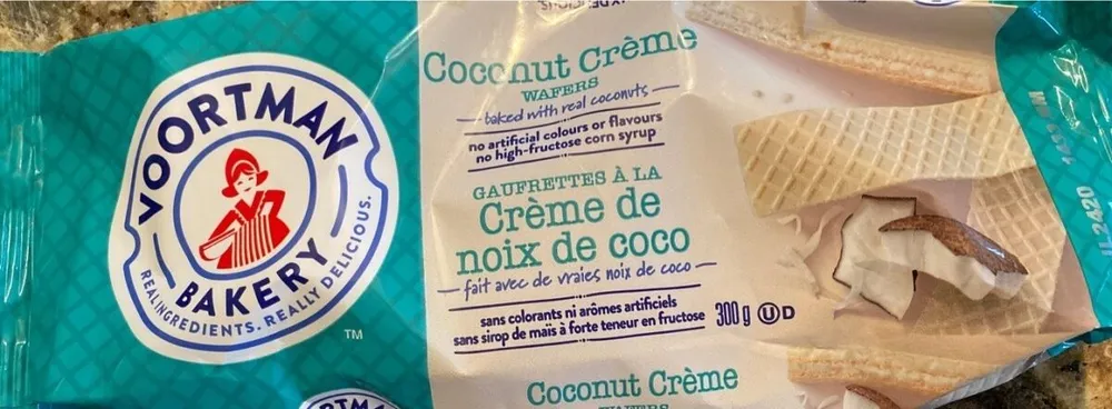 Bakery coconut creme wafers