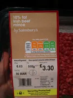 Irish Beef Mince 10%