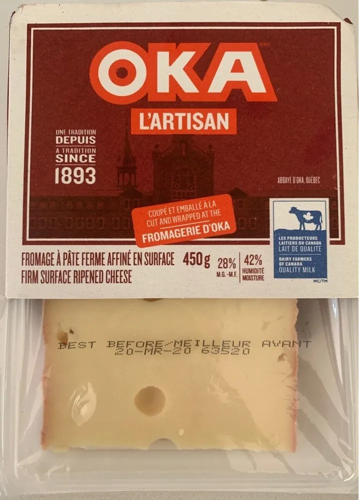 Fromage à pâte ferme raffiné en surface