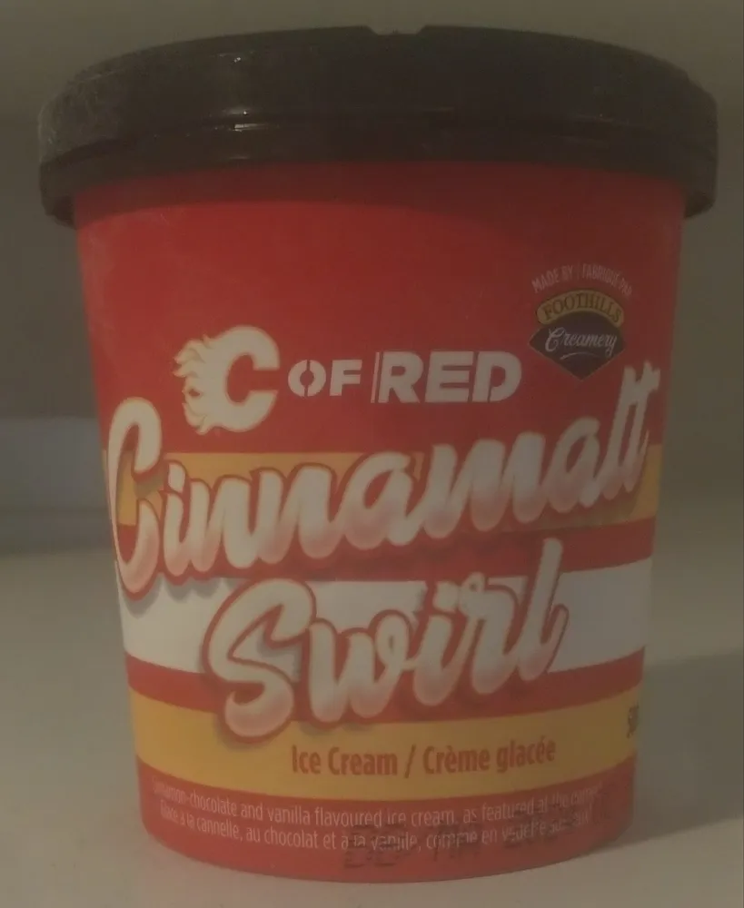 C of Red Cinnamalt Swirl Ice Cream