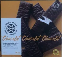 Guimauves enrobées de chocolat noir