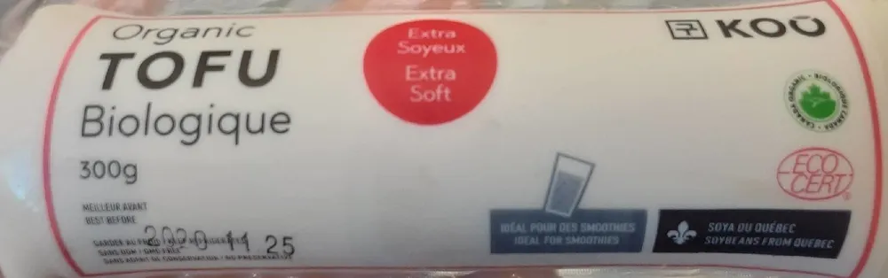 Organic tofu