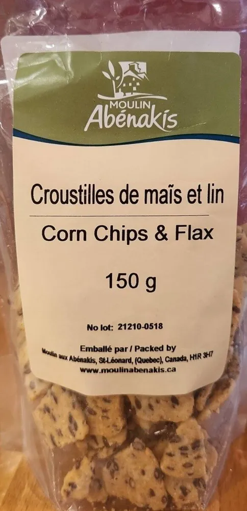 Croustilles de maïs et lin